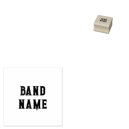 Custom Band Merch Rubberstempel (Gestempeld)