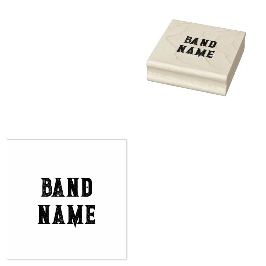 Custom Band Merch Rubberstempel (Gestempeld)