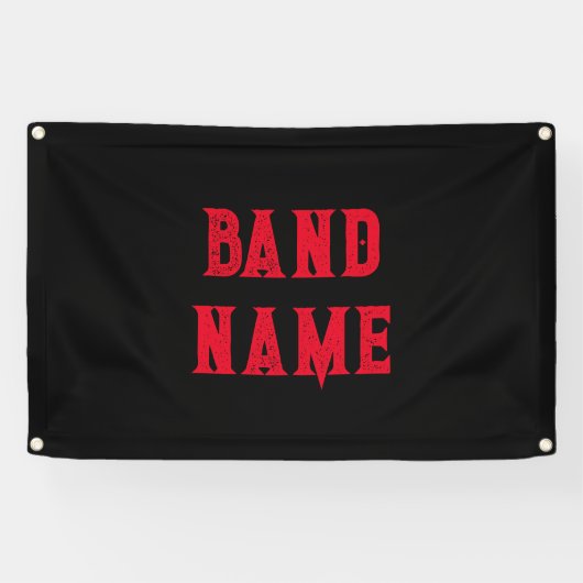 Custom Band Merch Spandoek (Horizontaal)