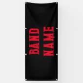 Custom Band Merch Spandoek (Verticaal)