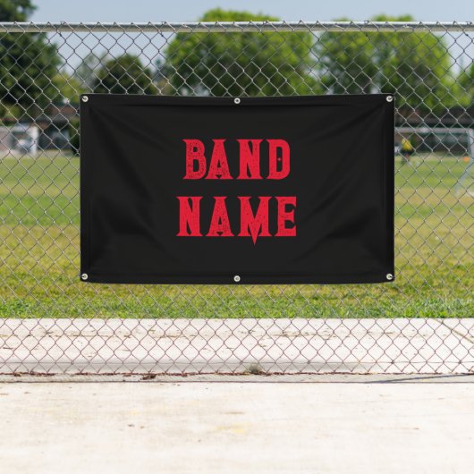 Custom Band Merch Spandoek (Insitu)
