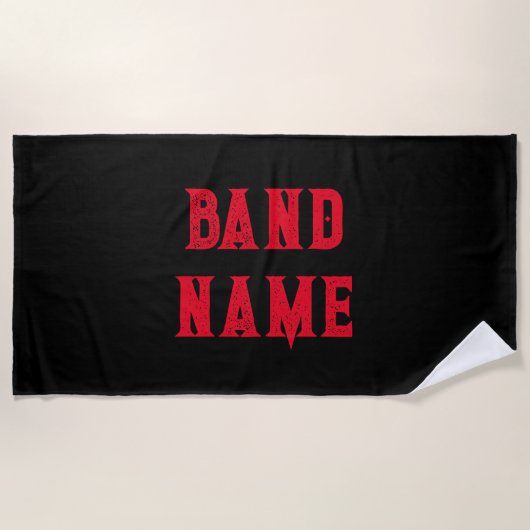 Custom Band Merch Strandlaken (Voorkant)