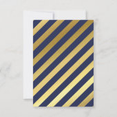 CUSTOM Bar Mitzvah bijlage Tommy navy + Gold Kaart (Achterkant)