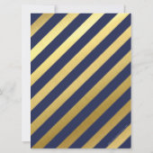 CUSTOM Bar Mitzvah Invitation pour Jordan navy + o (Dos)