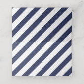 CUSTOM Bar Mitzvah moderne marine + gouden naam SA (Binnenkant ongevouwen)