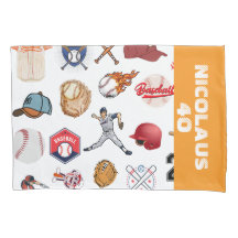 Custom Baseball coach pattern in white and orange