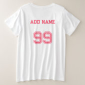 Custom Baseball Maman acclamer Plus Taille T-shirt (Design dos)