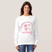 Custom Baseball Mom Squad Sweatshirt| Perfect cade Trui (Voorkant volledig)