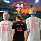 Custom Baseball Mom Squad T-shirt | Perfect cadeau