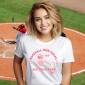Custom Baseball Mom Squad T-shirt | Perfect cadeau