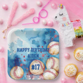 Custom Baseball Theme Party Papieren Bordje (Feest)