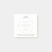 Custom Basic Business Logo Achtergrond en naam Post-it® Notes (Voorkant)