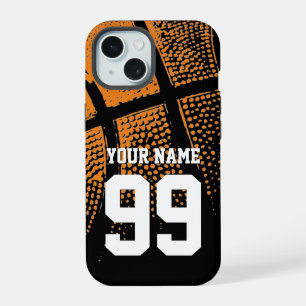 Custom basketbal jersey nummer budget vriendelijk iPhone 15 hoesje