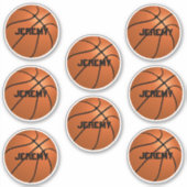 Custom Basketbal stickers jouw namen toevoegen (Voorkant)