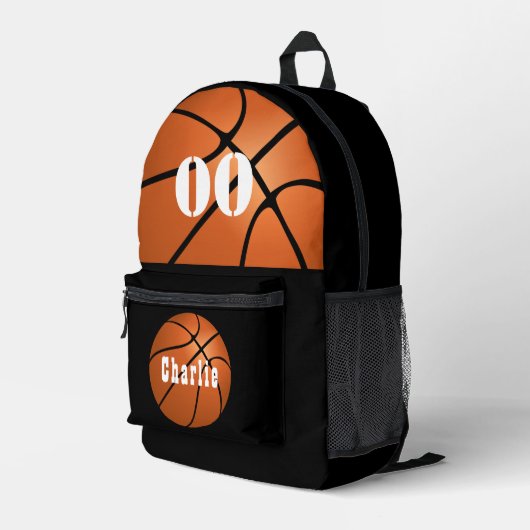 CUSTOM BASKETBAL TAS PERSONALISEREN SPORT TAS (Achterkant Hoek Rechts)