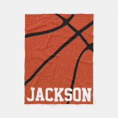 CUSTOM Basketball Peau polaire couverture (Devant)