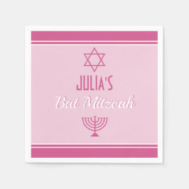 Custom Bat Mitzvah Napkins Servet