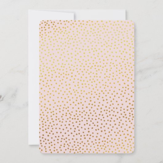 CUSTOM Bat Mitzvah Noteer bleek roze goud LILY MAY Kaart (Achterkant)