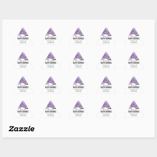 Custom Bath Bomb Label Template – Editable Logo &  (Vel)