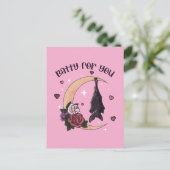 Custom Batty voor u Valloween Valentijn Briefkaart (Staand voorkant)