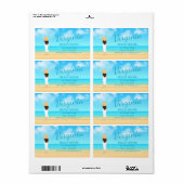 Custom Beach House Address Label (Full Sheet)