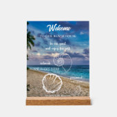 Custom Beach House Rentals Home Wifi Instructions  (Recto)