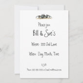 Custom Beach Party Invitation pas de pantalon de c (Dos)