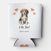 Custom Beagle Pet Wedding Koelbox Blikjeskoeler (Voorkant)