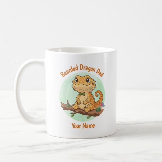 Custom Bearded Dragon Dad Mug Koffiemok (Links)