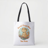 Custom Bearded Dragon Mom Tote Bag (Voorkant)