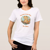 Custom Bearded Dragon Mom Tri-Blend Shirt (Voorkant)
