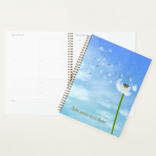 Custom Beautiful Blue Sky et Spring votre texte (Devant avec enveloppe)