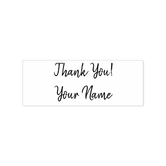 Custom Bedankt! stempel (Afrduk)