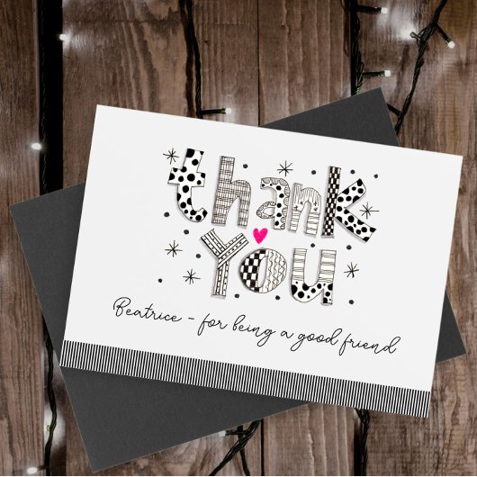 Custom Bedankt voor het zijn van mijn vriend Kaart