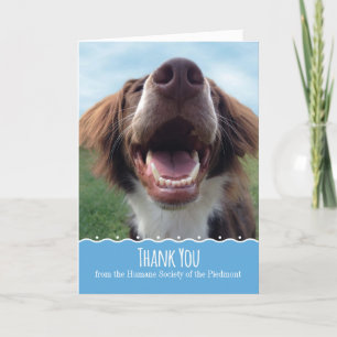 Custom Bedankt voor uw donatie, Happy Pup
