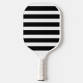 Custom Bedrijf Business Logo Tekst Black Stripe Pickleball Paddle (Achterkant)