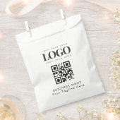 Custom Bedrijf Logo QR Code Papier Bag Bedankzakje (Geknipt)