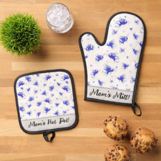 Custom Bee Keuken Handschoenen Set - Gift voor Mam