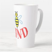 Custom Bee Kind Personalized Gift  Latte Mok (Rechterhoek)