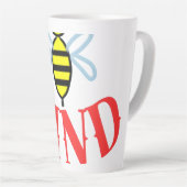 Custom Bee Kind Personalized Gift  Latte Mok (Rechterhoek)