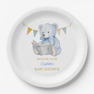 Custom Beer het lezen van een boek Baby shower Papieren Bordje
