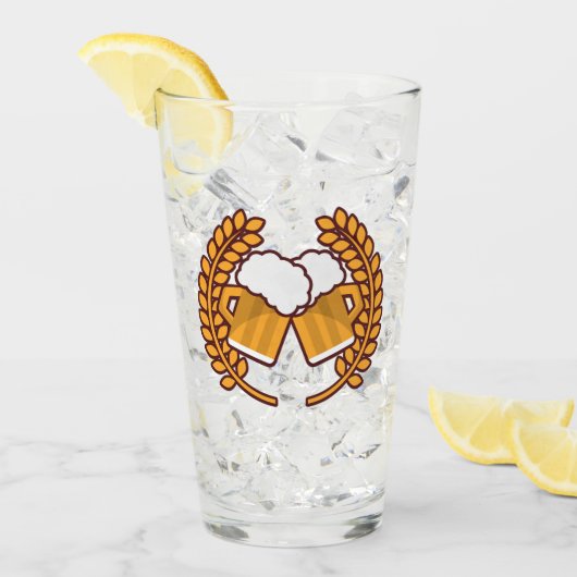 Custom Beer Logo Glass Glas (Voorkant ijs)