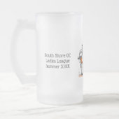 Custom Beer Mug for Ladies Golf League Matglas Bierpul (Links)