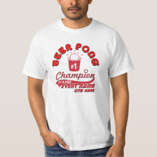 Custom Beer Pong Champion Award - Shirt