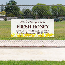 Custom Bees Honey Boerderij 6' Display Banner