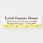Custom Bees Honey Boerderij 8' Display Banner (Horizontaal)