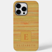 Custom Beige Geel Bruin Marmer Strepen Case-Mate iPhone Case (Achterkant)