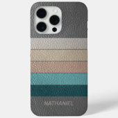 Custom Beige Grijs Aqua Blue Blauwgroen Groene Str Case-Mate iPhone Case (Achterkant)