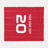 Custom Benfica Fleece Deken (Voorkant (Horizontaal))