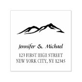 Custom berg bruiloft bruid bruidegom naam  zelfinktende stempel (Design)